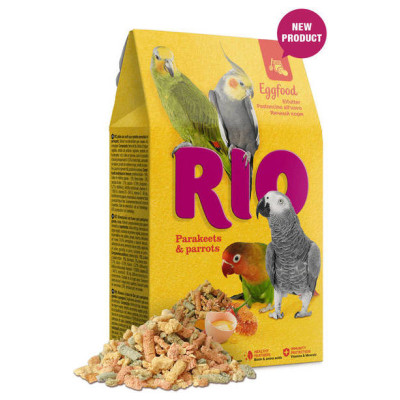 Mealberry RIO Eggfood for parakeets and parrots 250 g - barība ar olām mazajiem papagaiļiem un papagaiļiem