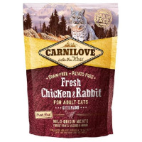 Carnilove Fresh Chicken & Rabbit Gourmand for Adult 2 kg barība kaķiem