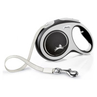 Flexi New Comfort L lente 8 m, black - pavada suņiem