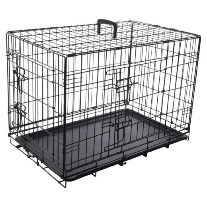 Flamingo metāla būris (ar divām durtiņām) KEO M 77x54x47 cm melns