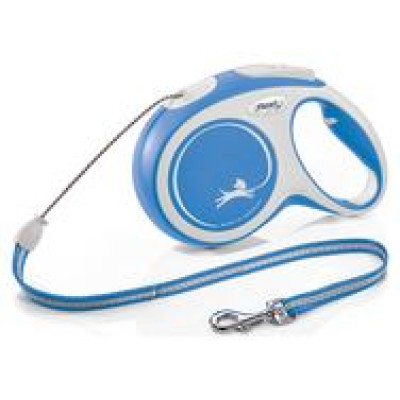 Flexi New Comfort M 8 m blue (trose) - pavada suņiem