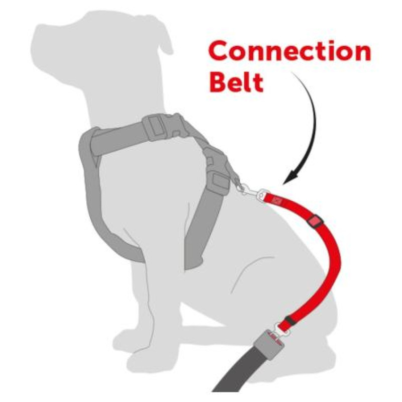 Flamingo auto dro&scaron;ības josta adapteris KURA Black 45-70mm/20mm