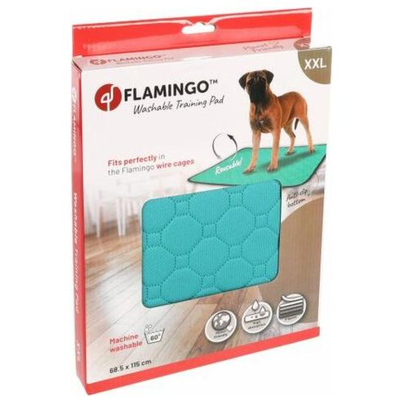 Flamingo TRAINING PAD GREEN XXL ANTISLIP 115x68,5cm - apmācības paliktnis