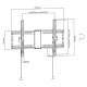 Gembird TV SET ACC WALL MOUNT 37-80"/WM-80T-01 GEMBIRD