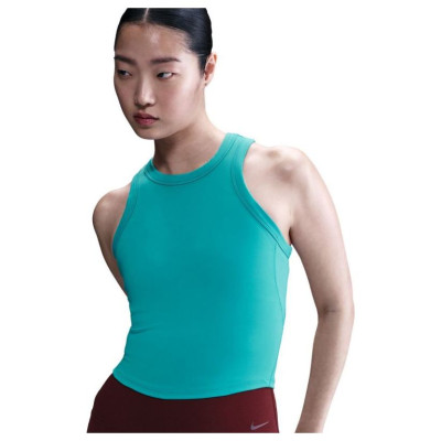 Nike Dri-Fit One Fitted Crop W T-shirt FN2806 345 (2 XL)