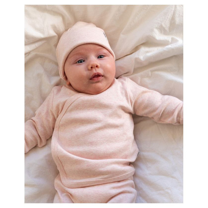 Lodger Beanie Melange bērnu cepurīte, Tan, 0-6 mēn. - BEM 103_0-6