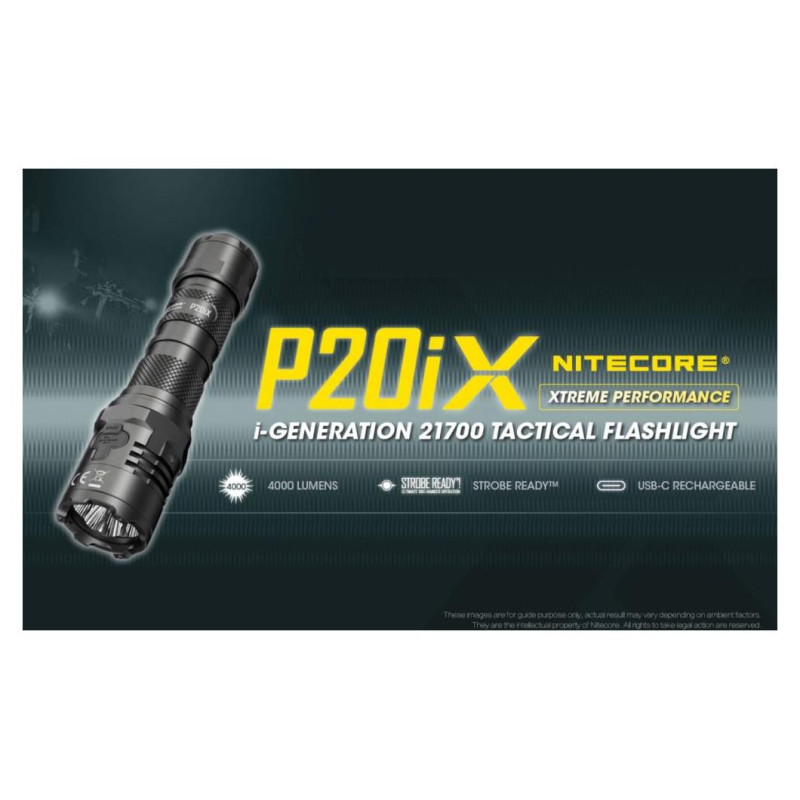 Nitecore FLASHLIGHT PRECISE SERIES/4000 LUMENS P20IX NITECORE