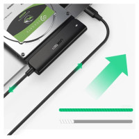 Ugreen adapter HDD SSD 2.5'' SATA III 3.0 - USB Type C 3.2 Gen 1 (SuperSpeed ​​USB 5 Gbps) black (70610 CM321)