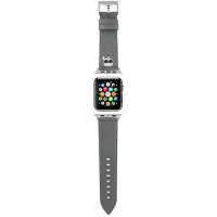Karl Lagerfeld KLAWMOKHG Apple Watch Strap 38/40 / 41mm silver / silver strap Saffiano Karl Heads