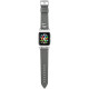 Karl Lagerfeld KLAWMOKHG Apple Watch Strap 38/40 / 41mm silver / silver strap Saffiano Karl Heads