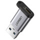 Ugreen USB C (female) - USB (male) adapter Ugreen US276 USB 5Gb/s - gray