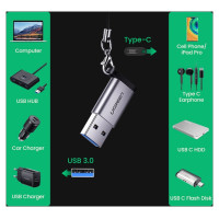 Ugreen USB C (female) - USB (male) adapter Ugreen US276 USB 5Gb/s - gray