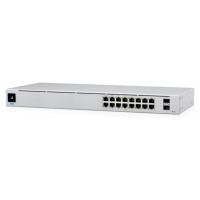 Ubiquiti Switch|UBIQUITI|USW-16-POE|Type L2|Desktop/pedestal|Rack|16x10Base-T / 100Base-TX / 1000Base-T|2xSFP|PoE ports 16|PoE+ ports 8|18 Watts|USW-16-POE
