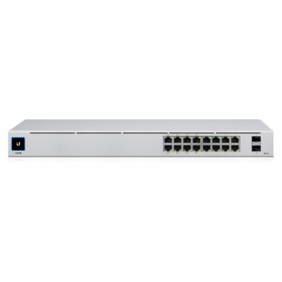 Ubiquiti Switch|UBIQUITI|USW-16-POE|Type L2|Desktop/pedestal|Rack|16x10Base-T / 100Base-TX / 1000Base-T|2xSFP|PoE ports 16|PoE+ ports 8|18 Watts|USW-16-POE