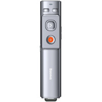 Baseus Orange Dot Wireless Presentation Laser Pointer - Gray (without batteries)