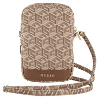 Guess Zip GCube Bottom Stripe phone bag - brown