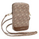 Guess Zip GCube Bottom Stripe phone bag - brown