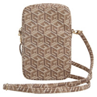 Guess Zip GCube Bottom Stripe phone bag - brown