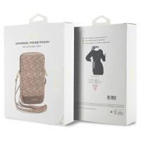 Guess Zip GCube Bottom Stripe phone bag - brown