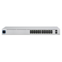 Ubiquiti Switch|UBIQUITI|USW-24-POE|Type L2|Desktop/pedestal|Rack|24x10Base-T / 100Base-TX / 1000Base-T|2xSFP|PoE+ ports 16|95 Watts|USW-24-POE