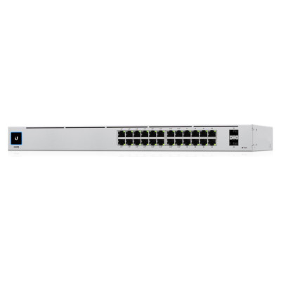 Ubiquiti Switch|UBIQUITI|USW-24-POE|Type L2|Desktop/pedestal|Rack|24x10Base-T / 100Base-TX / 1000Base-T|2xSFP|PoE+ ports 16|95 Watts|USW-24-POE