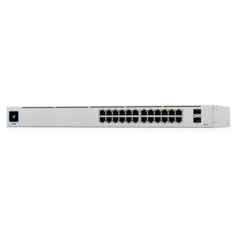 Ubiquiti Switch|UBIQUITI|USW-24-POE|Type L2|Desktop/pedestal|Rack|24x10Base-T / 100Base-TX / 1000Base-T|2xSFP|PoE+ ports 16|95 Watts|USW-24-POE