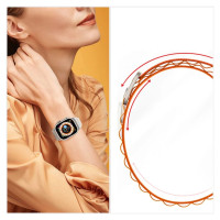 Tech-Protect Nylon Pro Strap for Apple Watch 4 / 5 / 6 / 7 / 8 / 9 / SE / Ultra 1 / 2 (42/44/45/49 mm) - Orange