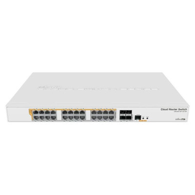 Mikrotik Switch|MIKROTIK|Type L3|Rack|24x10Base-T / 100Base-TX / 1000Base-T|4xSFP+|1xRJ45|CRS328-24P-4S+RM