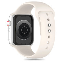 Tech-Protect Silicone Strap for Apple Watch 4 / 5 / 6 / 7 / 8 / 9 / SE (38 / 40 / 41 mm) - Beige