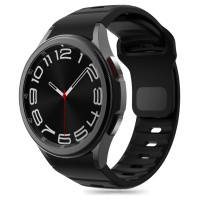 Tech-Protect Silicone Line Strap for Samsung Galaxy Watch 4 / 5 / 5 Pro / 6 / 7 / FE - Black