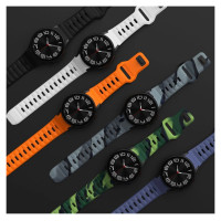 Tech-Protect Silicone Line Strap for Samsung Galaxy Watch 4 / 5 / 5 Pro / 6 / 7 / FE - Black