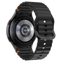 Tech-Protect Silicone Sport Strap for Samsung Galaxy Watch 4 / 5 / 5 Pro / 6 / 7 / FE - Black