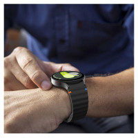 Tech-Protect Silicone Sport Strap for Samsung Galaxy Watch 4 / 5 / 5 Pro / 6 / 7 / FE - Black