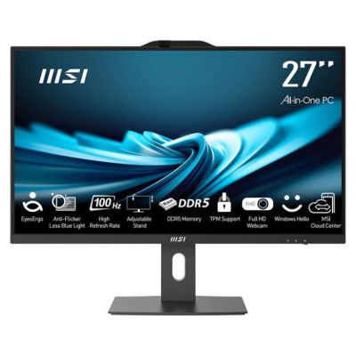 MSI Monoblock PC|MSI|PRO|AP272P 14M|Business|All in One|CPU Core i5|i5-14400|2500 MHz|Screen 27"|RAM 16GB|DDR4|3200 MHz|SSD 512GB|Graphics card Intel UHD Graphics|Integrated|Windows 11 Pro|Colour Black|PROAP272P14M-496EU