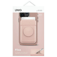 Uniq Flixa Magnetic Card Wallet with Stand Pink/Blush Pink MagSafe