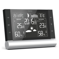 Hama Black Line Plus Weather Station - Black