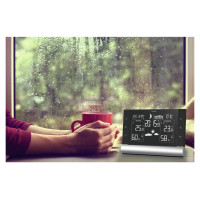 Hama Black Line Plus Weather Station - Black