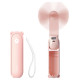Jisulife Handheld Fan Life8 Portable USB Fan with Power Bank Function 2000mAh and Flashlight - Pink