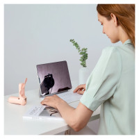 Jisulife Handheld Fan Life8 Portable USB Fan with Power Bank Function 2000mAh and Flashlight - Pink