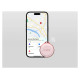 SBS Track My Circle Waterproof IP65 Locator Compatible with Apple Find My - Pink