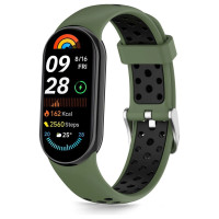 Tech-Protect IconBand Air Strap for Xiaomi Smart Band 8 / 9 / 10 / NFC - Green and Black