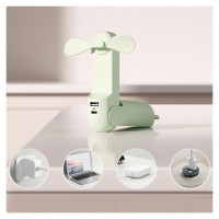 Jisulife Handheld Fan Life8 Plus Portable USB Fan with Power Bank Function 4500mAh and Flashlight - Green
