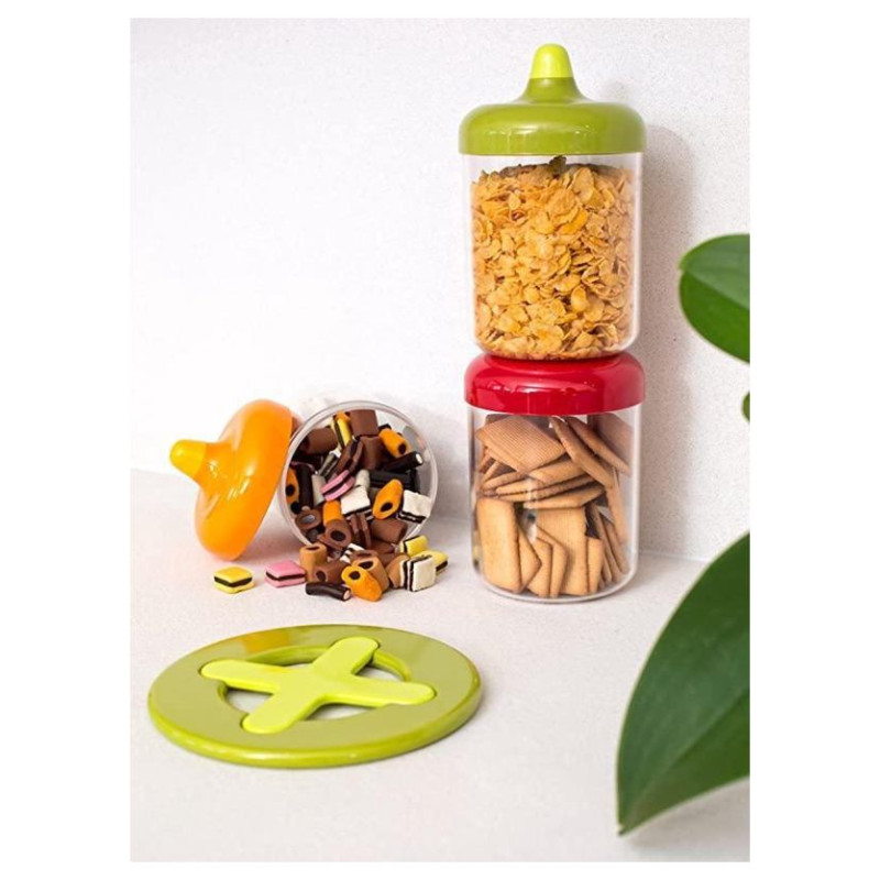 Viceversa round canister 1L green 11311