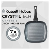 Russell Hobbs RH01861EU7 Crystaltech tall griddle 28cm