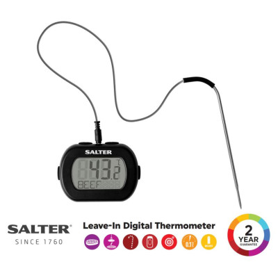 Salter 515 BKCR Leave-In Digital Thermometer