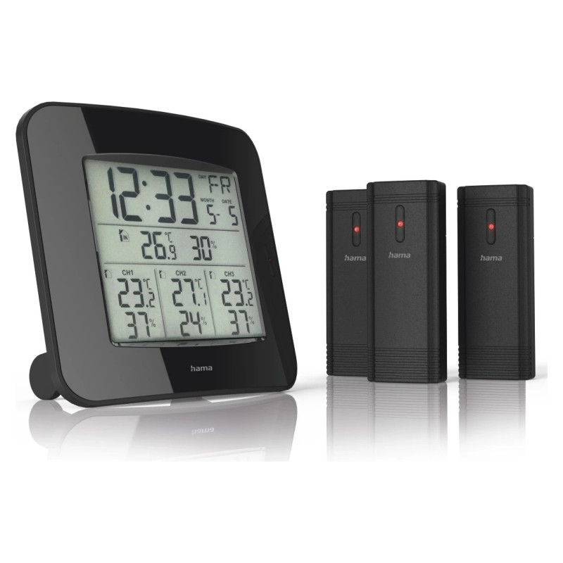 Hama 00186311 Weather station EWS-Trio Black
