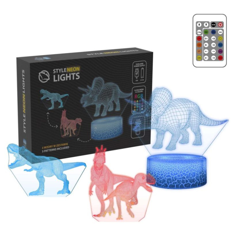 Manta SNL117RGB LED lamp Light decoration Dinosaurs RGB 3D