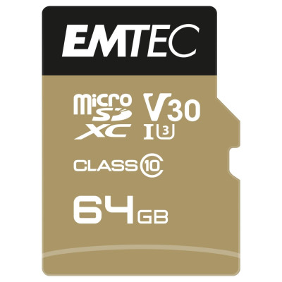 Emtec mSD 64GB UHS-I U3 V30 A1 SpeedIN Pro