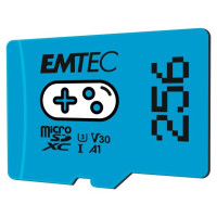 Emtec mSD 256GB UHSI U3 V30 A1 Gaming Blue