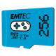 Emtec mSD 256GB UHSI U3 V30 A1 Gaming Blue